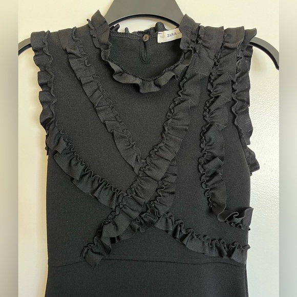 ZARA Ruffle Detailed Dress, Size M, Worn once - Picture 3 of 9